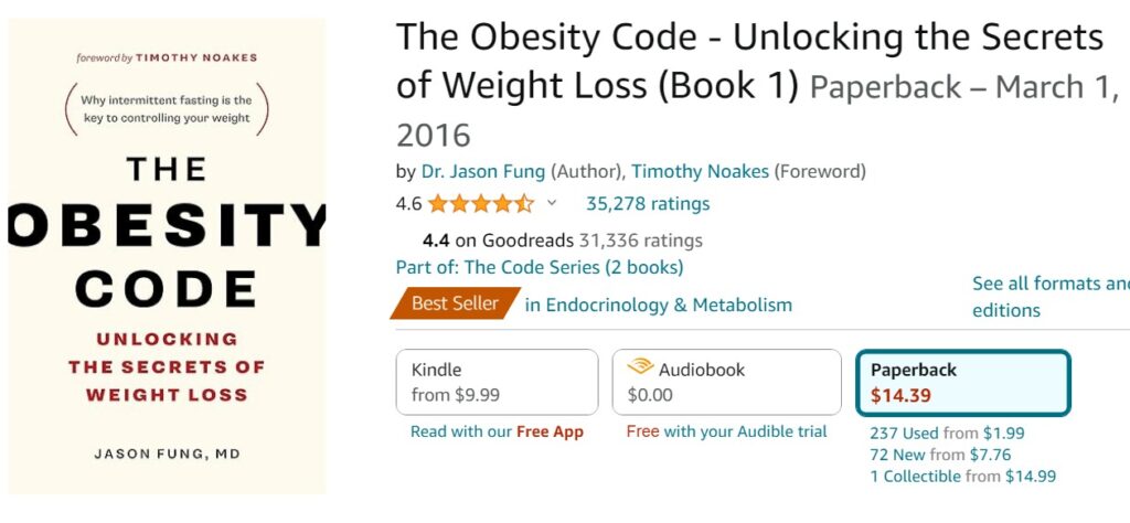 Obesity Code prices
