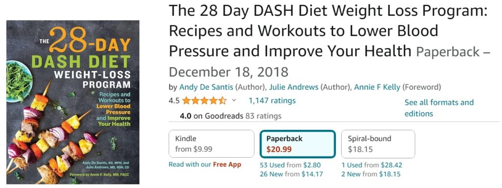 The 28 Day DASH Diet Weight Loss Program vs The Low Cholesterol Cookbook and Action Plan. The 28 Day DASH Diet Weight Loss Program pricing