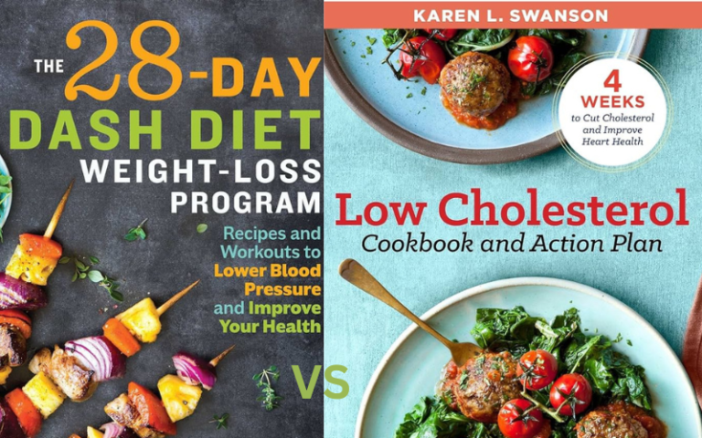 Battle of the Health Books: The 28 Day DASH Diet Weight Loss Program vs The 4 weeks Low Cholesterol Cookbook and Action Plan: Which is Right for You? 